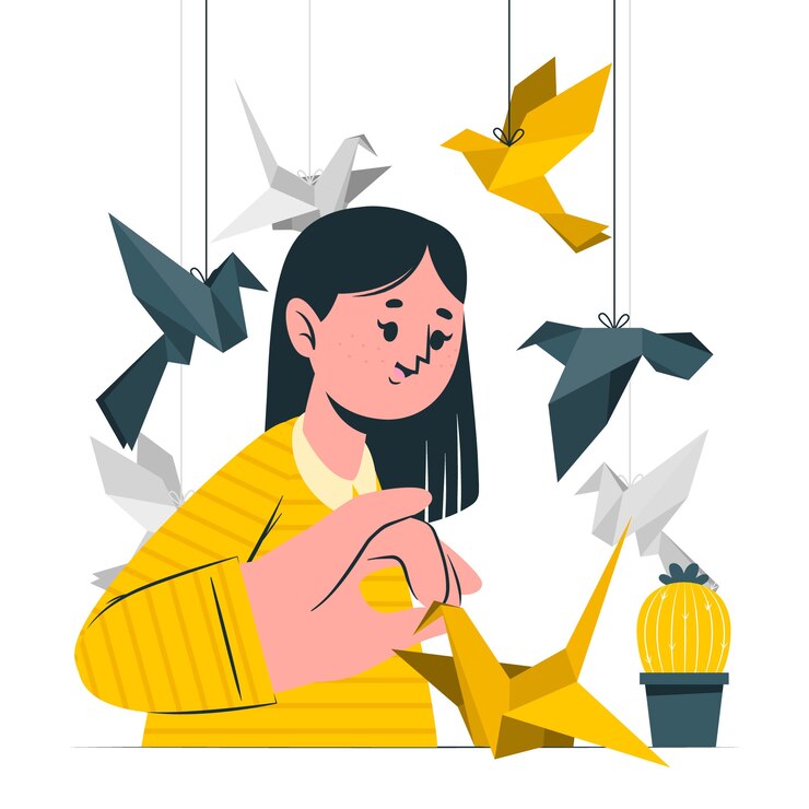 origami bird concept illustration 114360 8453